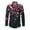 Black, variant on Valentine's Day Dress Shirt for Men Vacation Stylish Casual Lapel Long Sleeve Heart Printed Button down Tops Hot Pink XXL