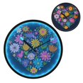 thumbnail image 2 of Indoor 12' Voice-Activated Luminous Decoration Wall Clock With LED Night Light Hand-drawn Style, 2 of 8