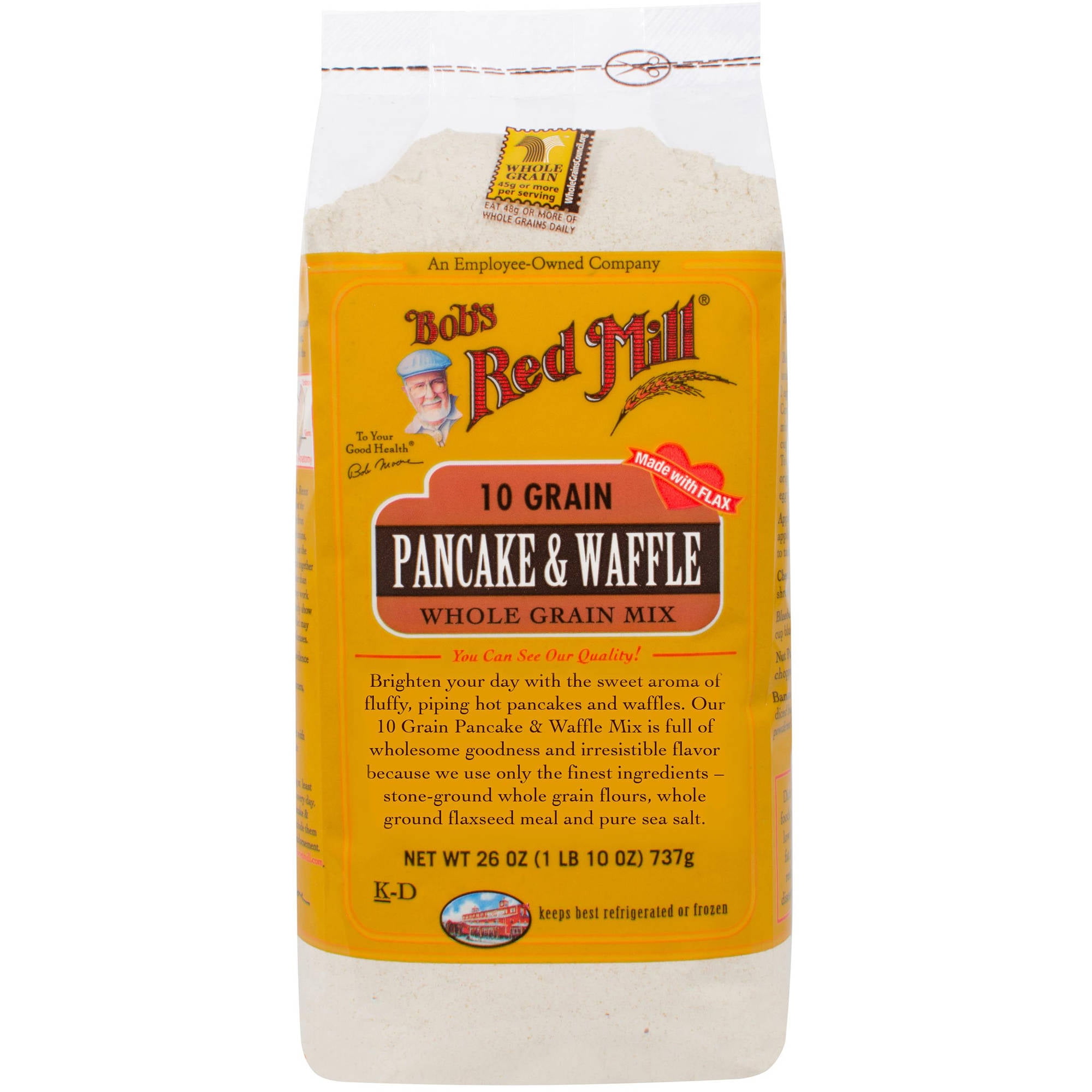 Bob's Red Mill 10 Grain Pancake & Waffle Mix, 26 oz, (Pack of 4) by Bob'S Red Mill