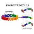 thumbnail image 3 of The Awareness Company Chain Link Silicone Bracelets, Rainbow (25 Pack), 3 of 5