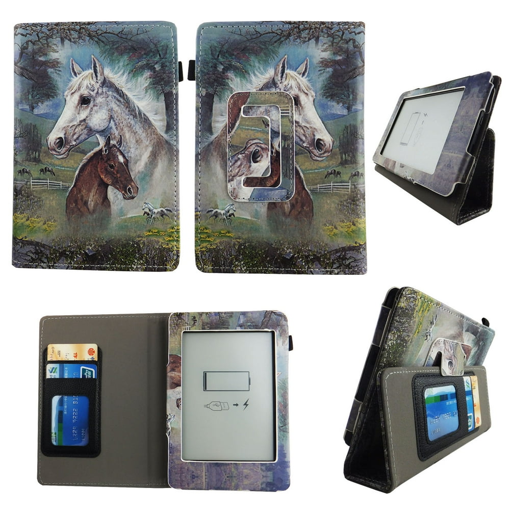For kindle paperwhite Case 6 inch Slim Thinnest PU Leather Folio Stand