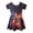 Black, variant on Girls Short Sleeve A Line Swing Dress Galaxy Wolf All Over Print Soft Stretchy Casual Sundress Kids Daily Outdoor Summer Flared Dress(Black,10-13 Years)