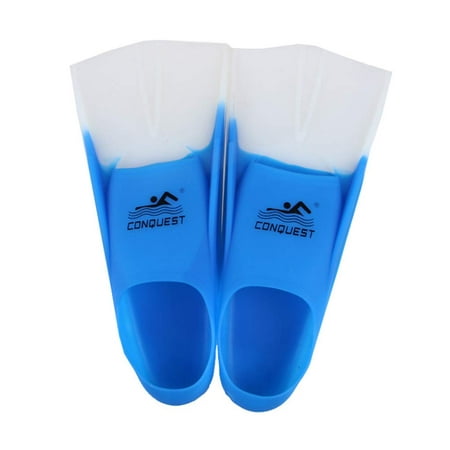 Rubber Swim Training Fins Flippers for Men, Women and Kids, Short Training Fins for