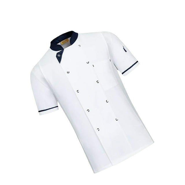 Youkk Sleeve Chef Shirt - Breathable Fabric Professional And Convenient Restaurant Uniform Cooking Kitchen Women Colorfast White M
