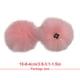 thumbnail image 4 of Billuyoard Bolas de piel de zorro pompones DIY sombreros de invierno bufanda Skullies de punto DIY manualidades hechas a mano fiesta Navidad ropa de felpa Artesanía rosa grande Billuyoard HA059883-12, 4 of 6