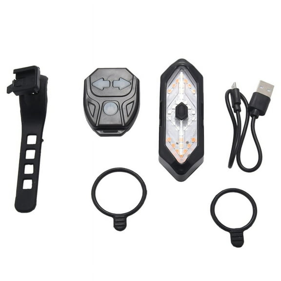 Bike Turn Signals Remote Control Bicycle Direction Indicator LED Rear Light USB Rechargeable Cycling Taillight,1* Bicycle tail light 1* Remote control 1* USB cable,As shown