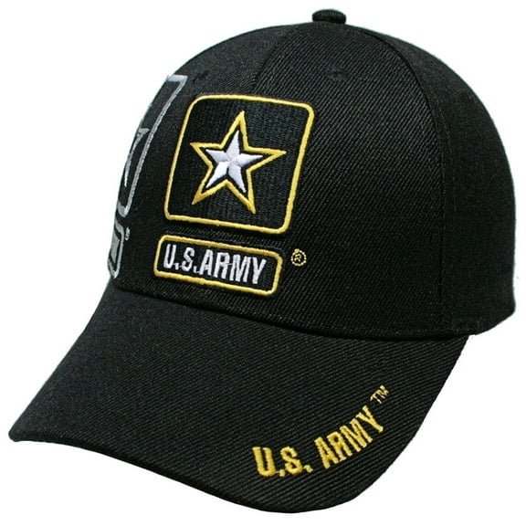 Military Officially Licensed United States Army Black Bill Hat Cap Lid Beanie