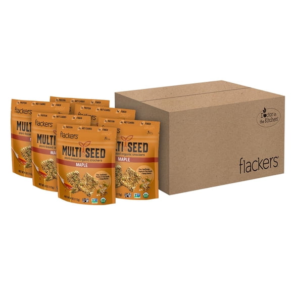 (Pack Of 6) Doctor In The Kitchen Cracker Multi Seed Maple 4 Oz