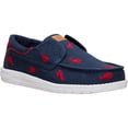 thumbnail image 5 of HEYDUDE Men Wally Cru Embroidered , Navy/Red, 15, 5 of 6