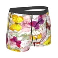 thumbnail image 3 of Balery Butterflies and Vintage Men's Boxer Briefs, Soft and Breathable Cotton Underwear with nylon Waistband-Small, 3 of 9