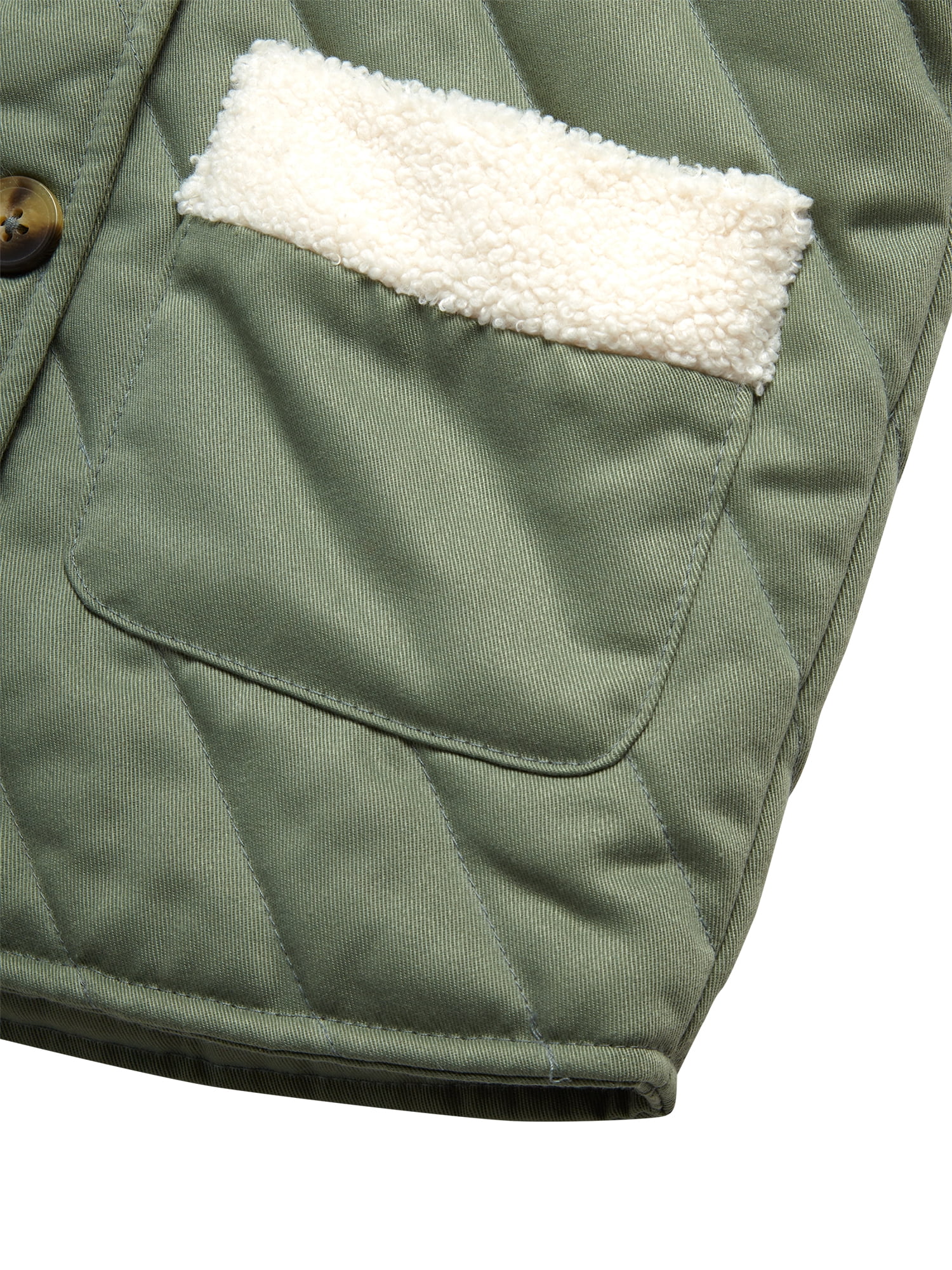 Jessica Simpson Infant and Toddler Girls' Puffer Coat with Sherpa Collar, Sizes 12-24M