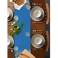 thumbnail image 5 of Christmas Beach Table Runner Blue Shell Starfish Conch Pine Cone Snow Tablerunners 16 x 72 Inch, Table Decorations Tabletop Scarf for Summer Gathering Holiday Farmhouse Kitchen Dining Decor, 5 of 6