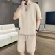 thumbnail image 5 of Camisetas blancas, pantalones cortos, trajes para hombres, jogging, correr, gimnasio, conjuntos para hombre, ropa deportiva, ropa de verano, camiseta de manga corta básica, 5 of 5