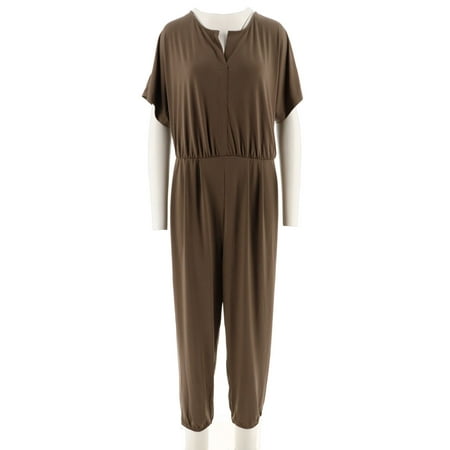 Dolman Crop - Lisa Rinna Collection Dolman Slv Knit Jumpsuit A292275