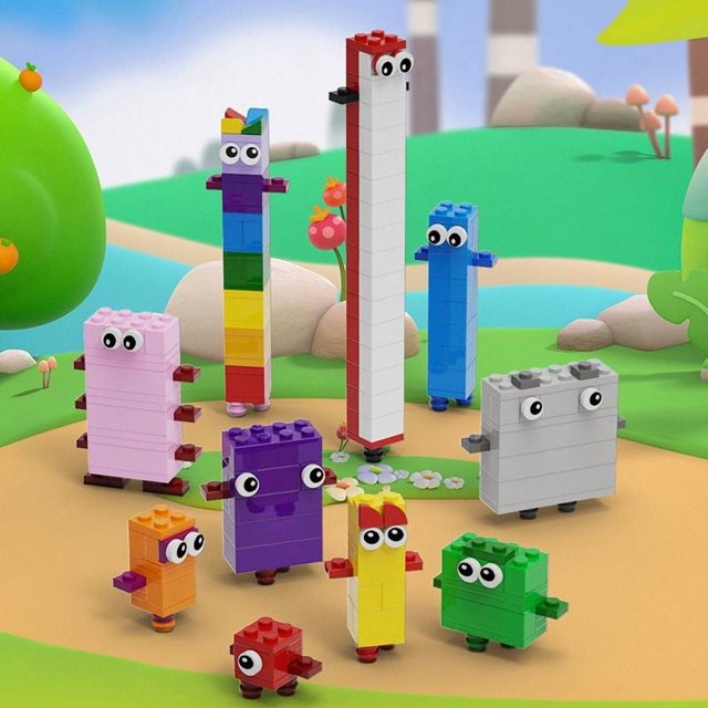 One - Ten Number Building Blocks Set 1-10 Model Digital Cognition MOC Bricks Toys Set