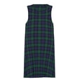 thumbnail image 3 of Blackwatch Tartan Modern Cute Blue and Green Plaid Spring Summer Dresses for Women Fashion T-shirt Dress Casual Sleeveless Loose Sundress with Pockets, 3 of 5
