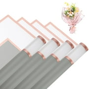 Flower Wrapping Paper, 57cm/22 Inch Light Gray Packaging Papers, Pack of 20