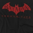 thumbnail image 2 of Arkham City T-Shirt Red Bat Unisex Graphic Tee For Men & Women, 2 of 7