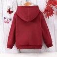 thumbnail image 3 of Fall Jackets for Toddler Kids Toddler Kids Boys Girls Fashion Cute Color Plush Warm Long Sleeved Casual Sports Tracksuits Hooded Coat New Fall Jackets Winter Outerwear Red 7T, 3 of 7