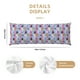 thumbnail image 3 of Balery Bees And Daisies Striped Funda Protectora para Almohada Corporal de Algodón Hipoalergénico con Cierre(55 x 21 pulgadas), Almohadas No Incluidas, 3 of 7