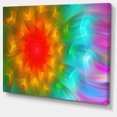 thumbnail image 2 of Large Red Alien Fractal Flower - Large Floral Canvas Art Print, 2 of 4