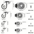 thumbnail image 5 of Heavy-Duty Swivel Caster Wheels 4/8pcs - Silent, Smooth Rolling Matte Finish, Easy Mobility for Furniture, 5 of 10