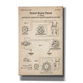 thumbnail image 1 of Epic Graffiti "Operating Tesla Motor Blueprint Patent Parchment" Giclee Canvas Wall Art, 40"x26", 1 of 3