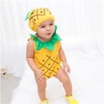 thumbnail image 6 of Mercatoo Toddler Girls Boys Set Sleeveless Fruit Print Crawling Suit Includes Hats 3Pcs Clothes Outfit Baby Home Clothing, 6 of 6