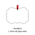 thumbnail image 1 of BEAUTYSUB LS-CO013 blanco brillante de una cara HD de 1,15mm, adorno de sublimación de alta definición, adorno de metal para sublimación navideña, 1 of 4