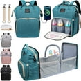 thumbnail image 7 of ZBH Water Resistant 8-in-1 Large Diaper Bag with Changing Station & Mosquito Net, Gray, 7 of 7