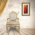 thumbnail image 3 of Wagner, Dorota 17x32 Gold Ornate Wood Framed with Double Matting Museum Art Print Titled - Dancing Black Girl I, 3 of 4