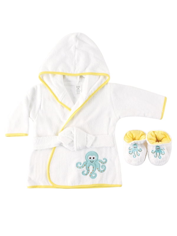 baby boy robe and slippers