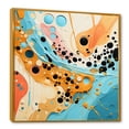 thumbnail image 2 of Designart "Abstract Blue and Pink Pop Fusion III" Fashion Framed Wall Art - Modern Blue Pop Art Entryway Framed Wall Art, 2 of 6