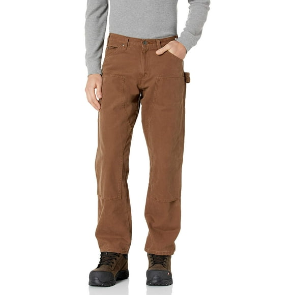 Dickies Men's Double Front Duck Pant, Rinsed Timber, 44X30
