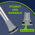 thumbnail image 3 of SupreGear 7/8" Durable Rubber Crutch Tips, 2-Pack Anti-Slip Replacement Caps, Light Gray, 3 of 8