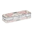 thumbnail image 2 of Wobogo Gentleman White Rabbit Clear Pencil Case Plastic Pencilboxes Stackable Design Study Materials for Classroom Office, 2 of 7