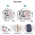 thumbnail image 4 of Ship and Fish Clear Cosmetic Bags with Handles PVC Toiletry Bags Zipper Waterproof Portable for Traveling 2 Pcs, 4 of 7
