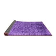 thumbnail image 2 of Ahgly Company Indoor Round Oriental Purple Industrial Area Rugs, 7' Round, 2 of 4