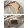 thumbnail image 6 of CoCoMangos Women Knit Pashmina Shawl Wrap Open Front Batwing Long Sleeve Cardigan Sweaters with Tassel Winter Warm Chunky Cape, 6 of 7