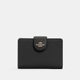thumbnail image 2 of Coach Medium Corner Zip Wallet In Black W/ Gold Hardware, 2 of 6