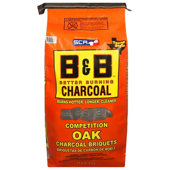 B&B Charcoal 17.6 Pounds Oak Charcoal Briquets