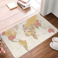 thumbnail image 5 of Bingfone Vintage World Map1 Door Mat 16"X24" Front Entrance Non-Slip Low Profile Washable For Entryway, 5 of 9
