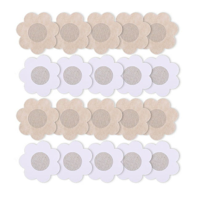 Nipple Sticker Solid Color 10 Pairs Mini Invisible Bra Nipple Cover Breast Cover