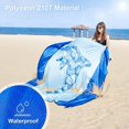 thumbnail image 3 of Manta de playa sin arena -275*213cm - Toalla de playa - Impermeable - Estera de playa grande - Para vacaciones, playas, camping, viajes, 3 of 5
