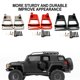 thumbnail image 5 of Torre de choque trasera Vogacara RCGOFFLOW ajustable para 1/10 HPI VENTURE Crawler RC negro, 5 of 6