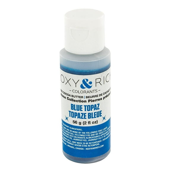 Cocoa Butter, Gemstone Topaz Blue 2 Ounces by Roxy & Rich