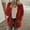Red, variant on Shldybc Women's Plus Size Plush Cardigan Sweaters Casual Oversized Open Front Long Cardigans Button Up Outerwear