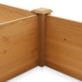 thumbnail image 5 of Outdoor Raised Garden Bed - Wooden Planter Box for Vegetables, Grass, Lawn, and Yard - 96 x 28 x 10, Natural, 5 of 7