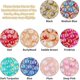 thumbnail image 4 of 200pcs Crackle Lampwork Glass Beads 10 Color Handcrafted Round Beads 8mm Loose Beads for Summer Beading Friendship Bracelet Mother's Day Jewelry Makin, 4 of 4