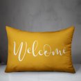 thumbnail image 2 of Creative Products Welcome Script Yellow 14x20 Indoor / Outdoor Pillow, 2 of 2